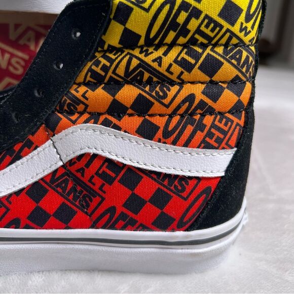 Vans Sk8-Hi Logo Flame ❤️🔥 NEW ❤️🔥 unisex ❤️🔥 women’s 7 men’s 5.5 - Picture 2 of 5
